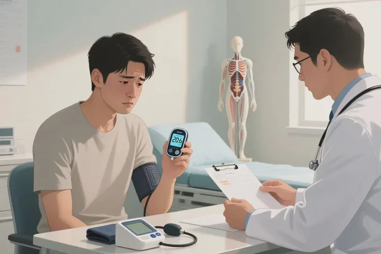 28岁早上空腹血糖20.6是怎么回事(图1)