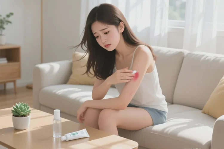 女性手臂长湿疹可以治愈吗(图1)