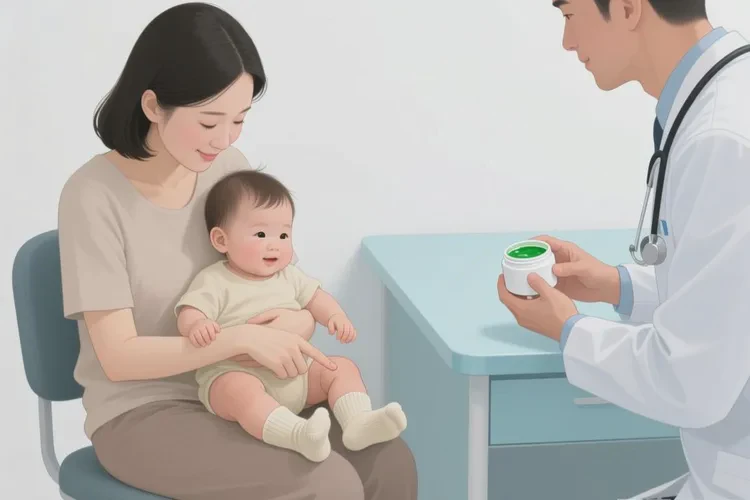 小儿脚上容易长湿疹可以治愈吗(图1)