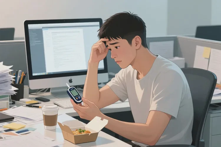 28岁中餐血糖19.7是怎么回事(图1)