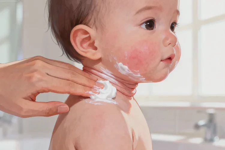 小儿脖子容易长湿疹可以治愈吗(图2)