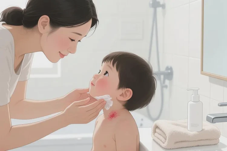 小儿脖子上偶尔起湿疹可以治愈吗(图1)