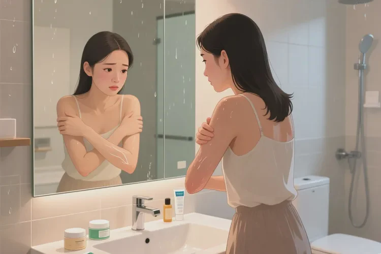 女性四肢出湿疹可以治愈吗(图1)