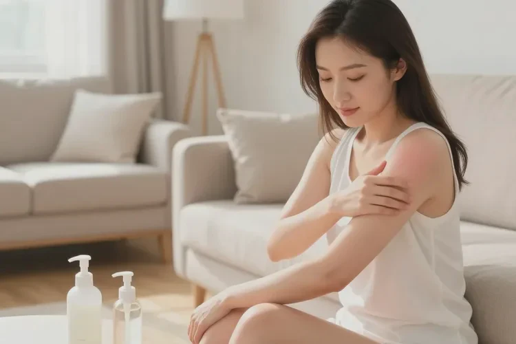 女性手臂上起湿疹可以治愈吗(图1)