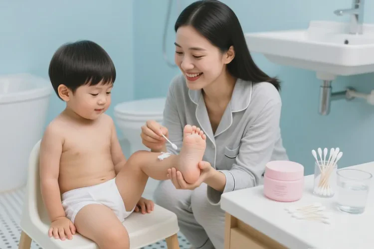 小儿脚上经常起湿疹可以治愈吗(图1)