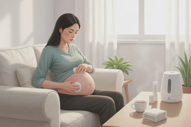 产妇肚子经常起湿疹可以治愈吗(图2)