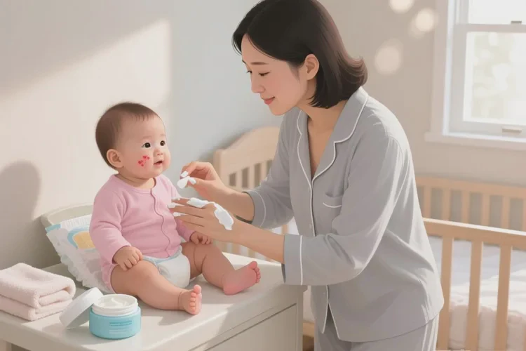 小儿脖子偶尔长湿疹可以治愈吗(图1)