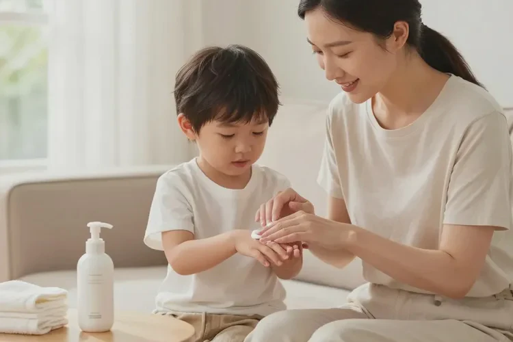 小儿手上容易长湿疹可以治愈吗(图1)