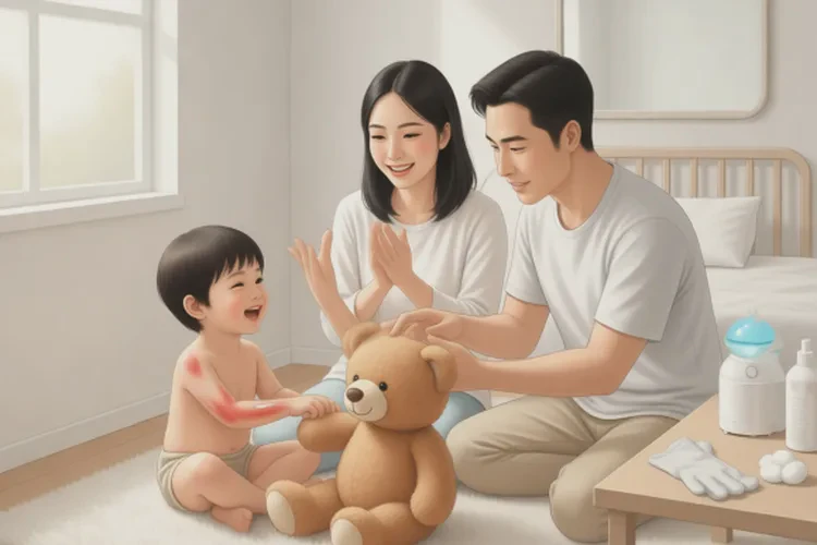 小孩四肢经常长湿疹可以治愈吗(图1)