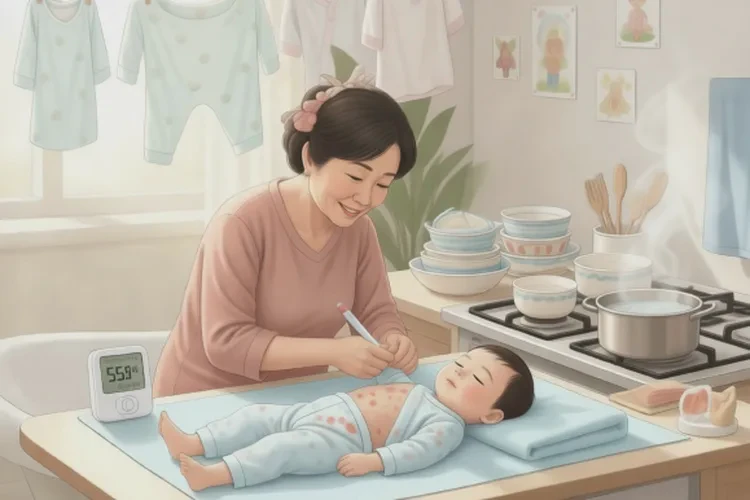 小孩肚子上容易长湿疹可以治愈吗(图2)