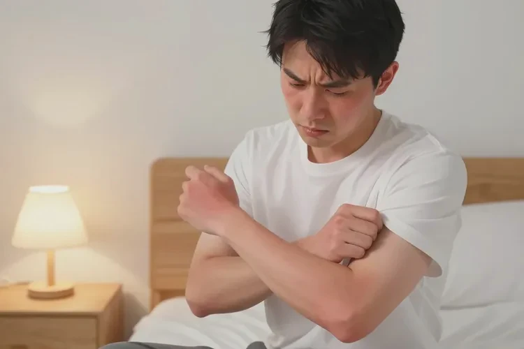 男性手臂上出湿疹可以治愈吗(图1)