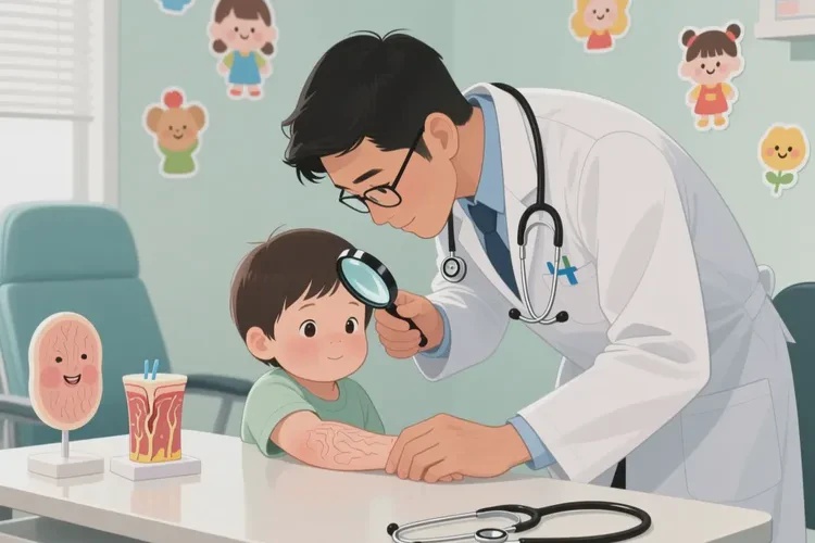 小儿脸上偶尔起湿疹可以治愈吗(图2)