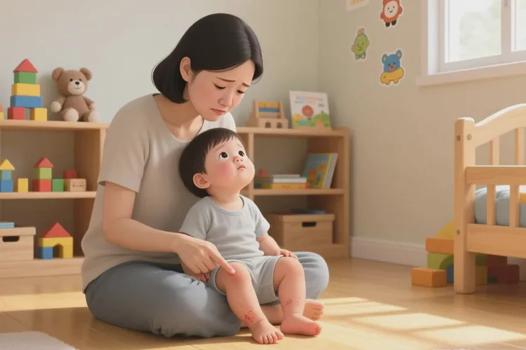 小儿小腿容易起湿疹可以治愈吗(图1)