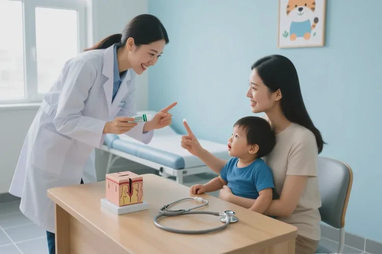 小儿手臂长湿疹可以治愈吗(图2)