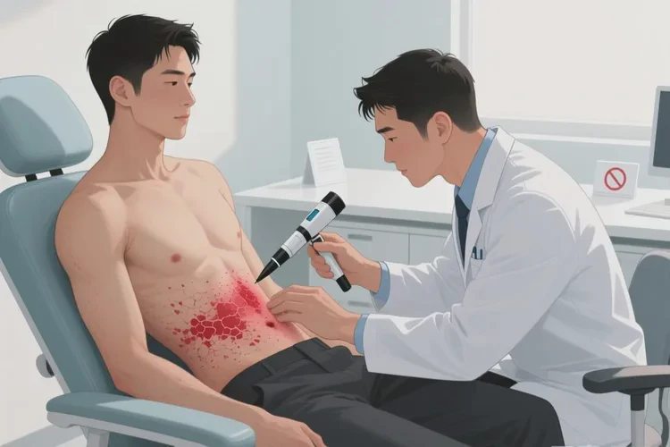 男性肚子上出湿疹可以治愈吗(图3)