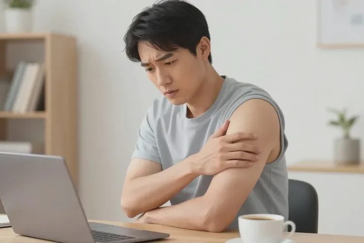 男性全身偶尔长湿疹可以治愈吗(图1)