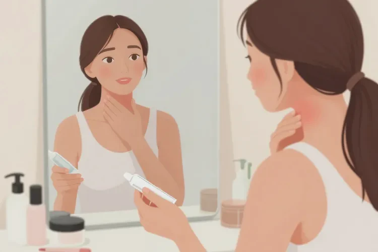 女性脖子上出现湿疹可以治愈吗(图1)