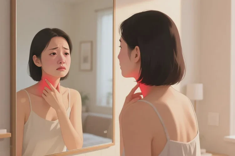 女性脖子出湿疹可以治愈吗(图2)