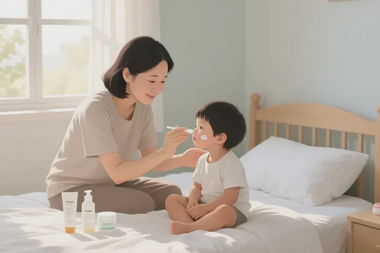 小儿四肢出现湿疹可以治愈吗(图1)