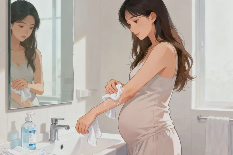 孕妇手臂上偶尔长湿疹可以治愈吗(图1)