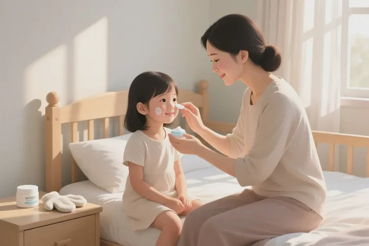 小儿四肢偶尔长湿疹可以治愈吗(图1)