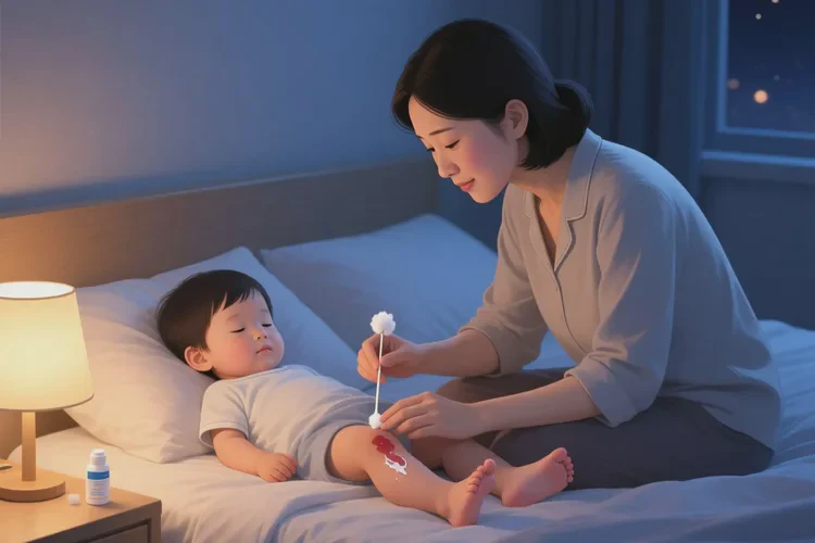 小儿脚上容易起湿疹可以治愈吗(图1)