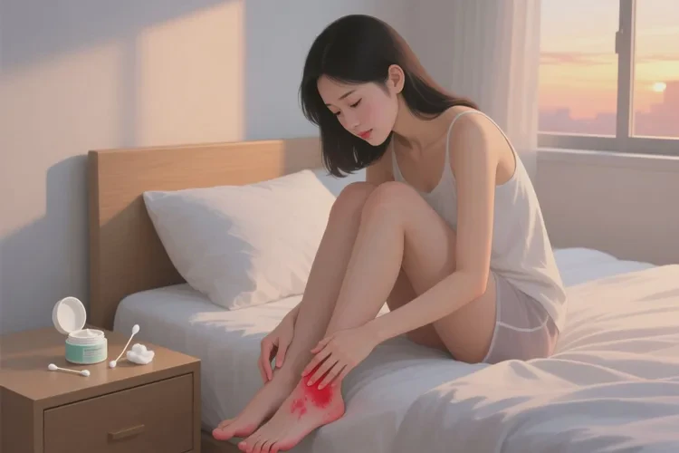 产妇脚上容易长湿疹可以治愈吗(图1)