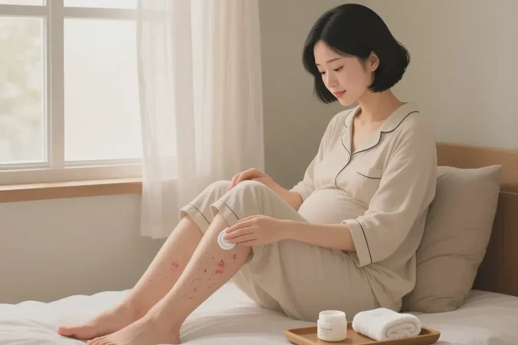 产妇小腿上容易长湿疹可以治愈吗(图1)