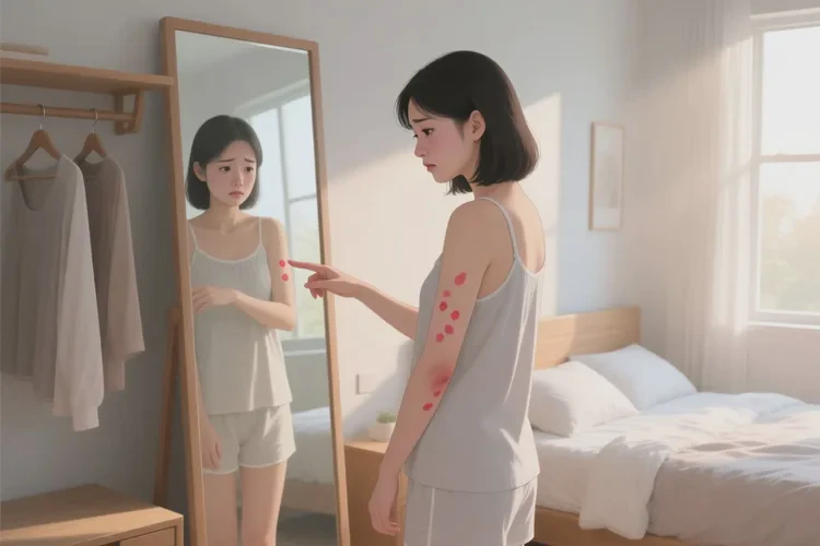 女性全身偶尔长湿疹可以治愈吗(图1)