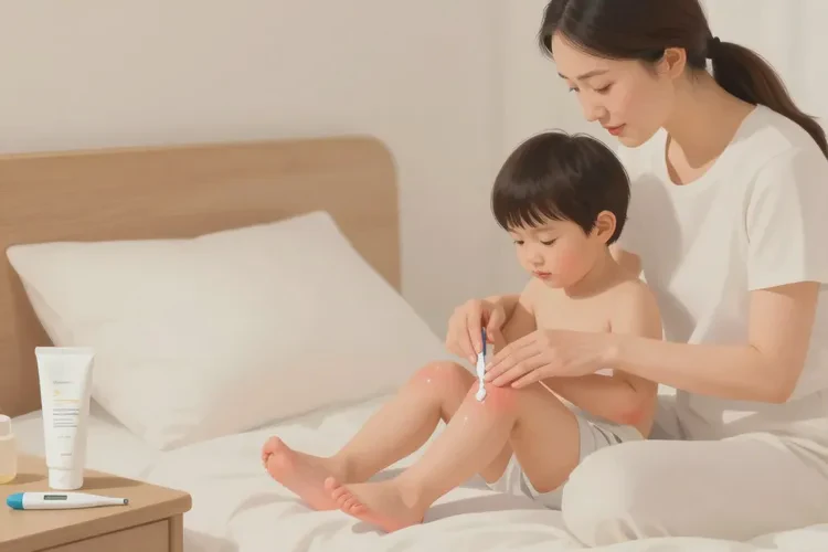 小孩小腿经常长湿疹可以治愈吗(图1)