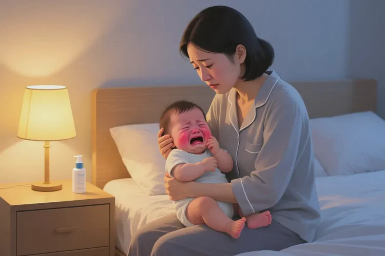 小儿脸上出湿疹可以治愈吗(图1)