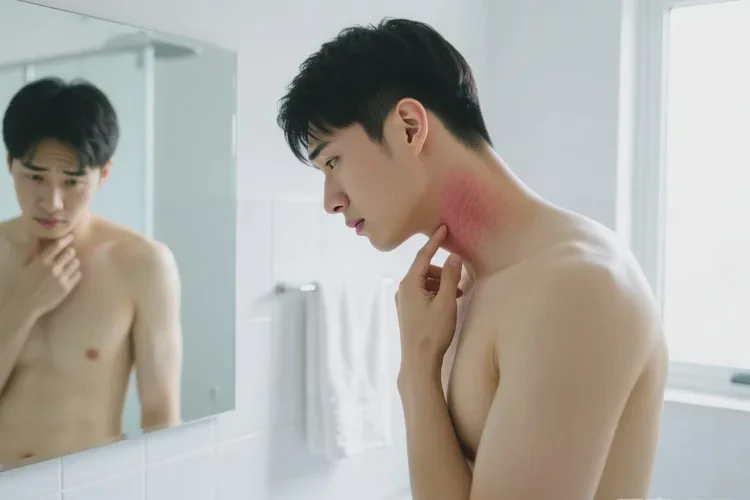 男性脖子上出现湿疹可以治愈吗(图1)