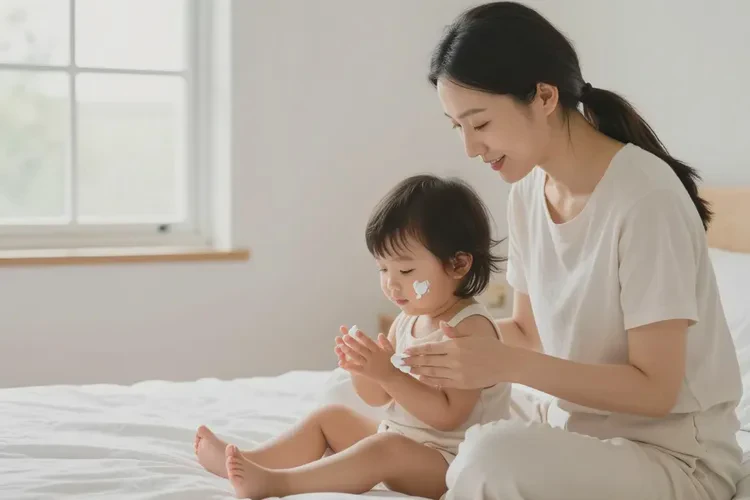 小孩全身偶尔起湿疹可以治愈吗(图1)