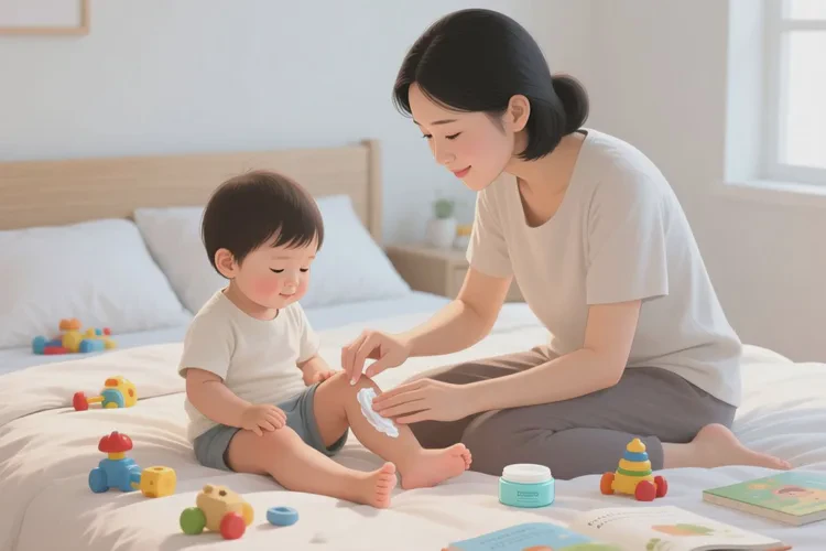 小孩小腿偶尔起湿疹可以治愈吗(图1)