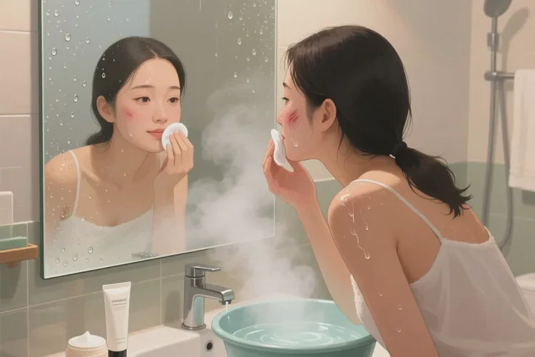 女性脸上偶尔起湿疹可以治愈吗(图1)