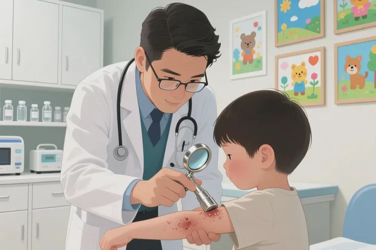 小儿手臂偶尔起湿疹可以治愈吗(图2)