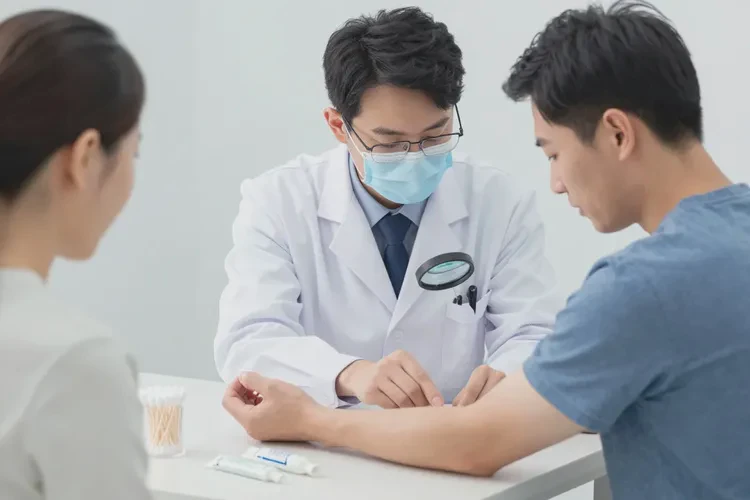 男性手臂容易起湿疹可以治愈吗(图3)