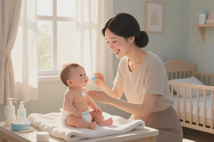 小儿面部容易长湿疹可以治愈吗(图1)