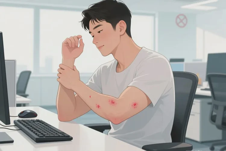 男性手臂经常起湿疹可以治愈吗(图1)