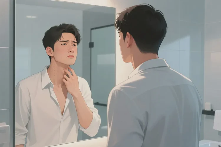 男性脖子上有湿疹可以治愈吗(图1)