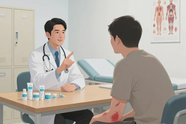 男性手臂上有湿疹可以治愈吗(图4)