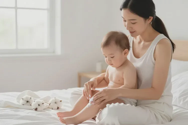 小孩小腿容易长湿疹可以治愈吗(图1)