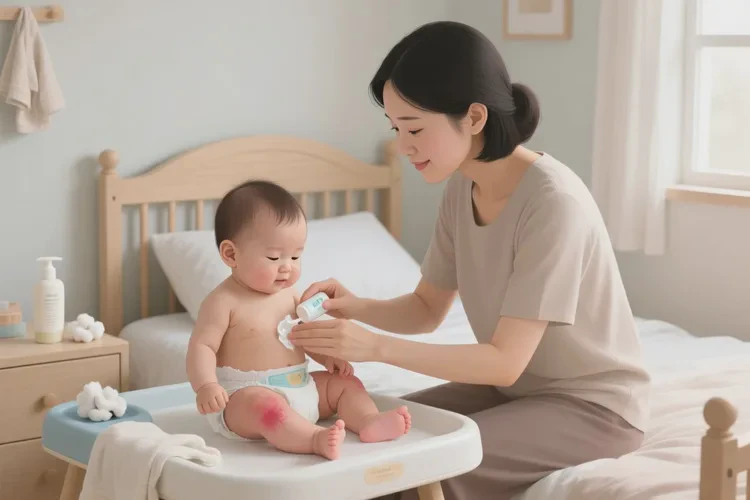 小儿大腿起湿疹可以治愈吗(图1)