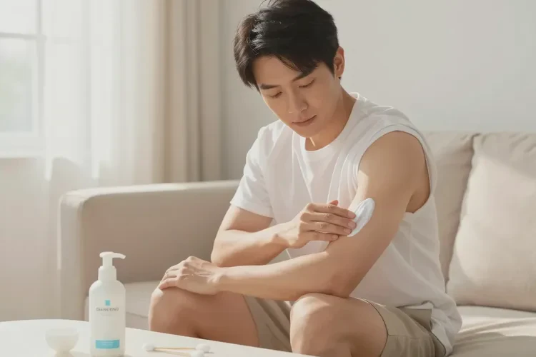 男性手臂容易起湿疹可以治愈吗(图1)