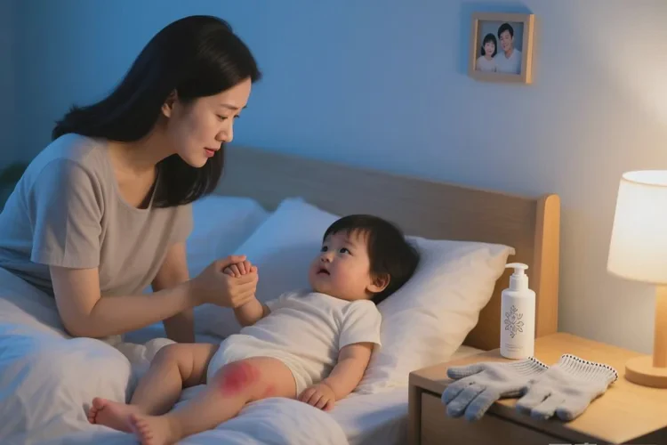 小儿大腿长湿疹可以治愈吗(图1)