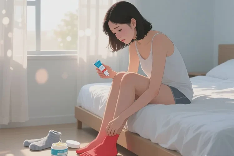 产妇脚上出现湿疹可以治愈吗(图1)