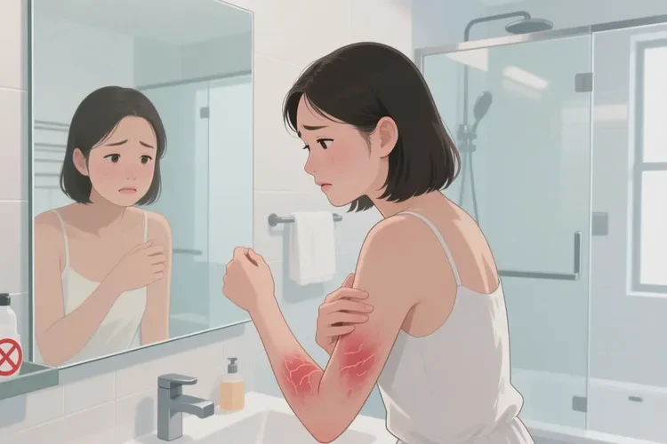 女性身上容易起湿疹可以治愈吗(图1)