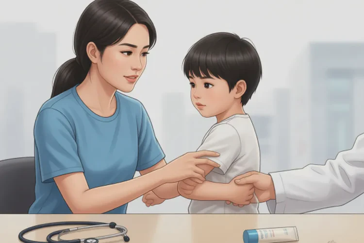 小孩手臂上经常长湿疹可以治愈吗(图1)