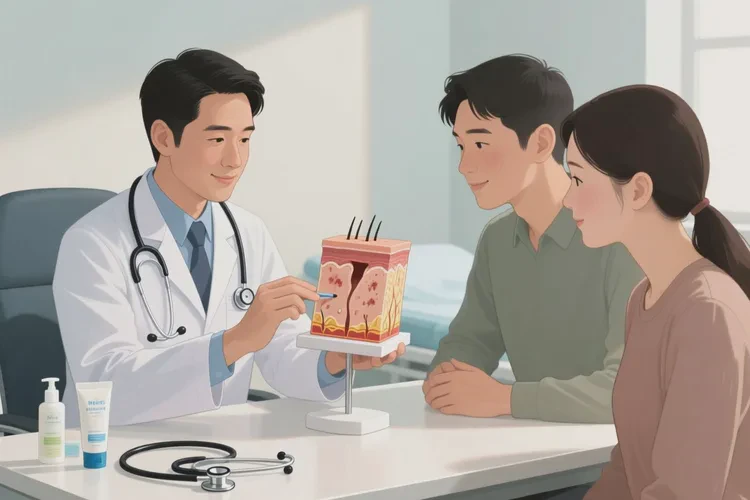 小儿大腿起湿疹可以治愈吗(图2)