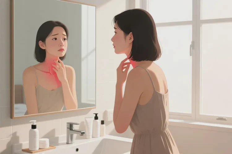 女性脖子长湿疹可以治愈吗(图1)